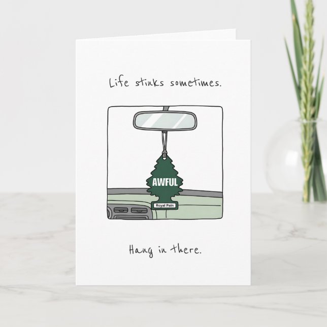 Carte Funny Condolence Cancer Divorce Death Sympathy (Devant)