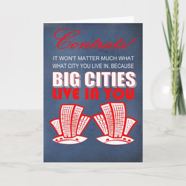 Carte funny congratulations to graduate (Devant)