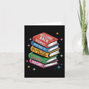 Carte Funny Cringey Retour À L'École Chemise De Professe