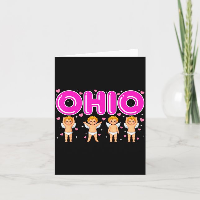 Carte Funny Cud Ohio Midwestern Party O-h-i-o In Valenti (Devant)