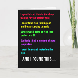 Carte Funny Customizable