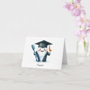 Carte Funny Cute Dental School / Dentist Graduation Card
