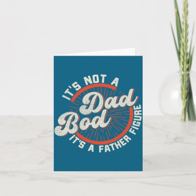 Carte Funny Dad Bod Father Figure Quote Gift  (Devant)