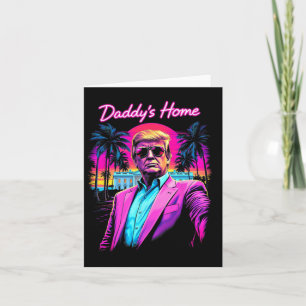 Carte Funny Daddys Accueil Maison Blanche Trump Pink 202