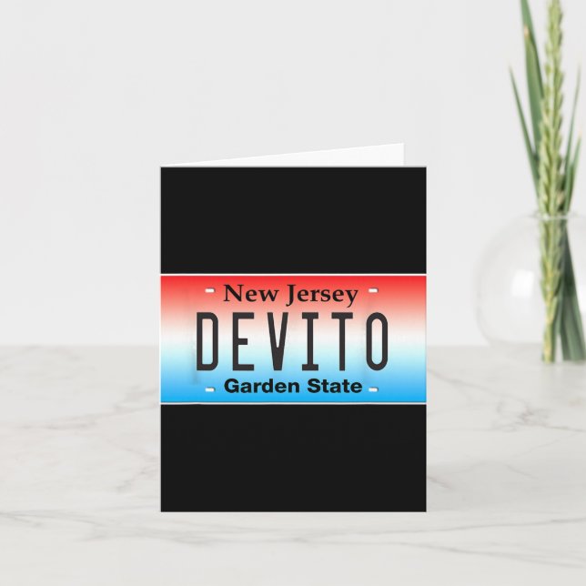 Carte Funny Devito New Jersey Italian American Nj Cutlet (Devant)