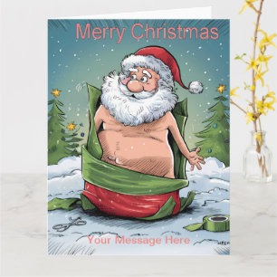 Carte Funny Dirty Père Noël collection de Noël