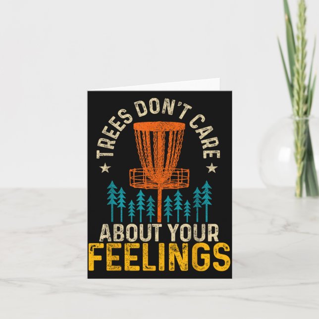 Carte Funny Disc Golf Apparel Co. Disc Golf Trees Don't  (Devant)