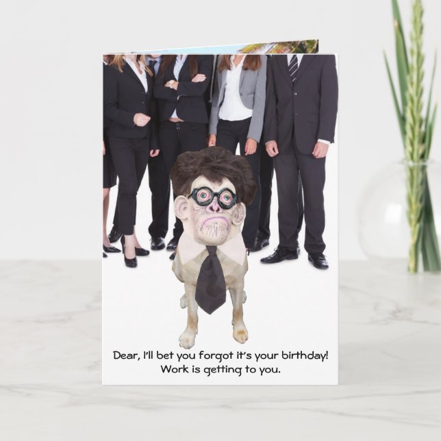 Carte Funny Dog/Lab pour papa ou Male (Devant)