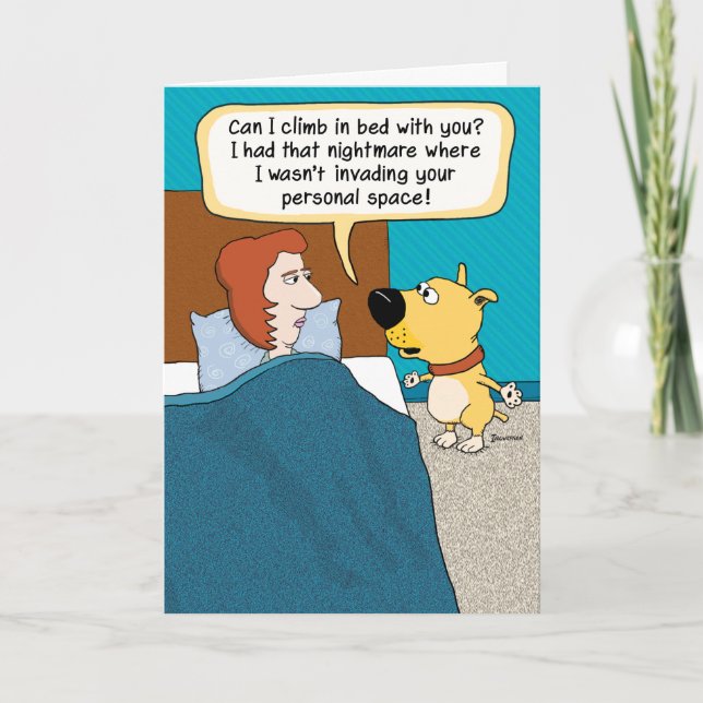 Carte Funny Dog Nightmare (Devant)
