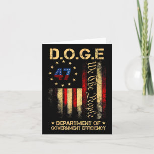 Carte Funny Doge Ministère De L'Efficacité Gouvernementa