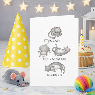 Carte Funny Eat Drink Be Like Murphy Birthday