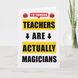 Carte Funny Enseignants d'anniversaire sont en fait des 