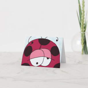 Carte Funny et Chubby Ladybug