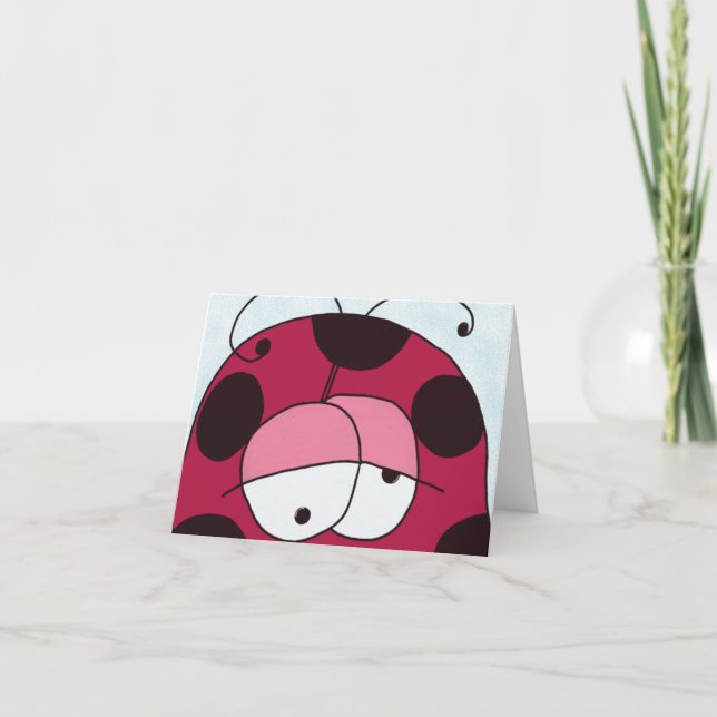 Carte Funny et Chubby Ladybug (Devant)