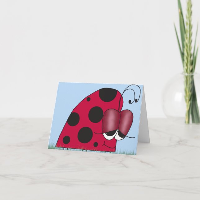 Carte Funny et Euphoric Ladybug (Devant)