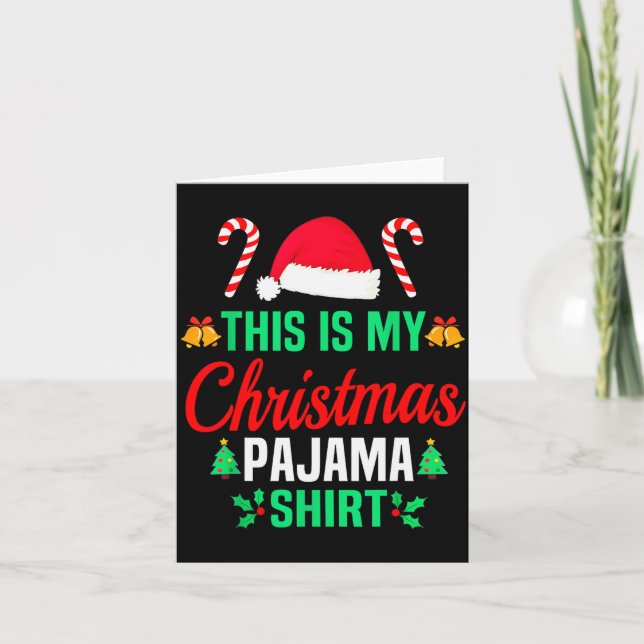 Carte Funny Family Xmas Men Women Kids This Is My Christ (Devant)