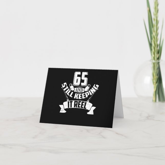 Carte Funny Fishing 65th Birthday Gift Fisherman 65 Year (Devant)