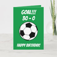 Funny Football Fils vert 30e anniversaire