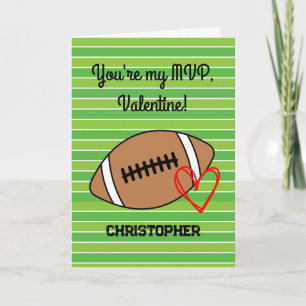 Carte Funny Football Saint-Valentin