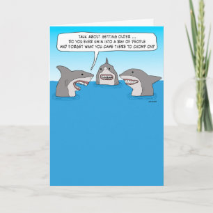 Carte Funny Forgetful Shark Birthday