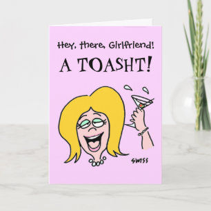 Carte Funny Gal to Gal Cartoon Happy Birthday