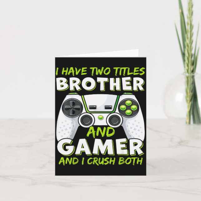 Carte Funny Gaming Boys Girls Men Gamer Video Game  (Devant)