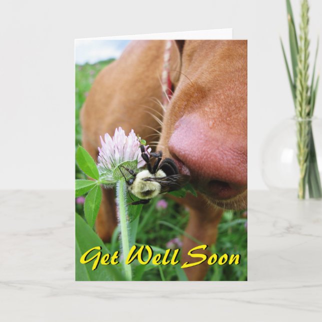 Carte Funny "Get Well Bientôt" (Devant)