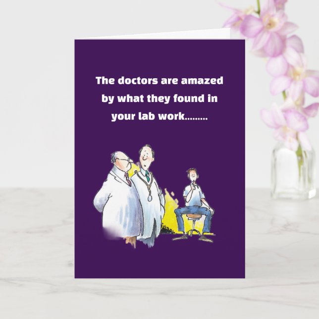 Carte Funny get well wish beer drinker (Orchidée)