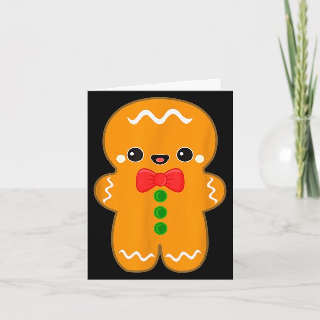 Carte Funny Gingerbread Man Christmas Men Women Adult Yo (Devant)