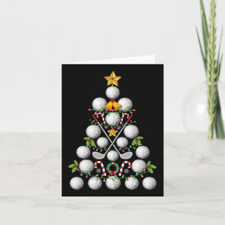 Carte Funny Golf Ball Christmas Tree Christmas Golf Love