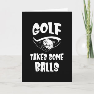 Carte Funny Golfer Dire Golf