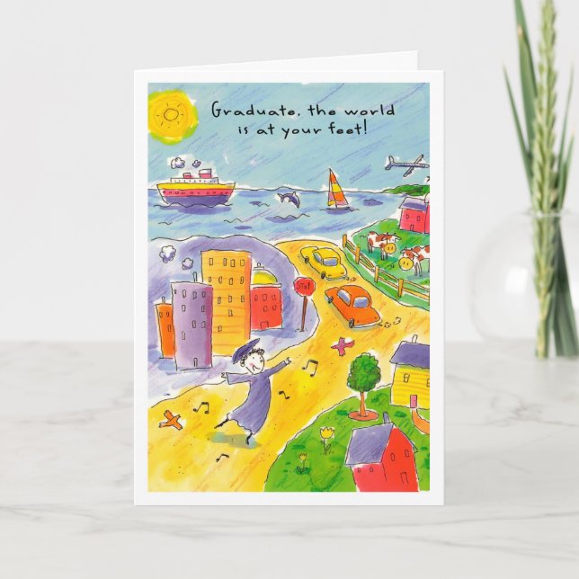 Carte Funny Graduation Card, Size: Standard (5" x 7") (Devant)