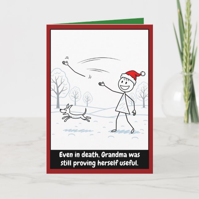 Carte Funny Grandma Christmas (Devant)