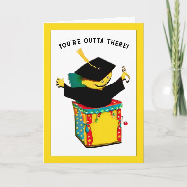 Carte Funny Grandson Graduation Card (Devant)