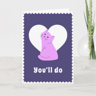 Carte Funny Grumpy Cat Anti-Valentine's Day Sarcastique
