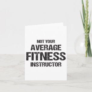 Carte Funny Gym Instructor Exercice Fitness Cadeau Bodyb