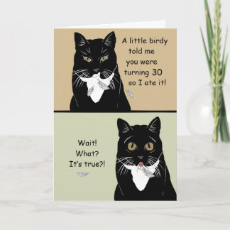 Carte Funny Happy 30th Birthday Card
