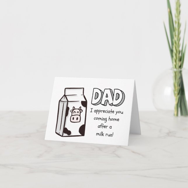 Carte Funny Happy Fête des pères Card, Humour pour papa (Devant)