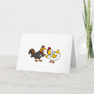 Carte Funny Hen Bride et Mariage de la salle de classe d