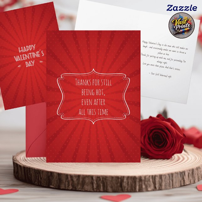 Carte Funny Husband Valentine's Day (Funny Husband Valentine's Day Card)