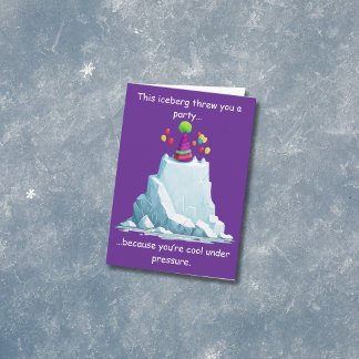 Carte Funny Iceberg Birthday Humor Party Design