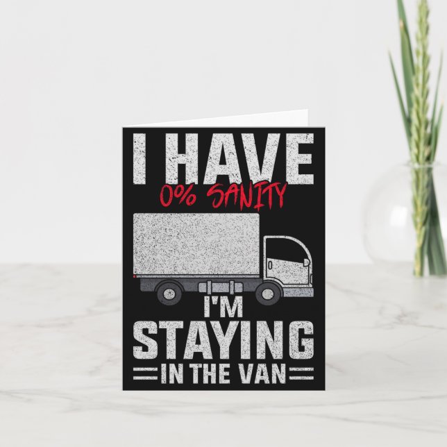 Carte Funny I'm Staying In Tha Van Phasmophobia Man Wome (Devant)