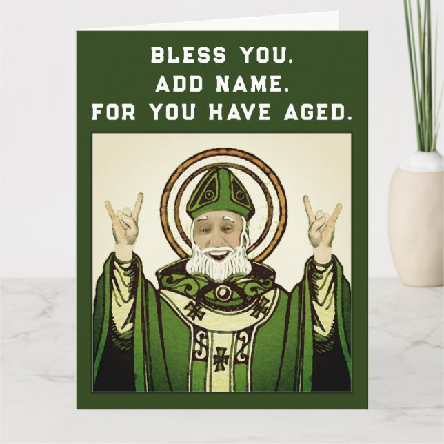 Carte Funny Irish Catholic Birthday (Devant)