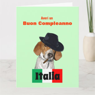 Carte Funny Italian Birthday Mobster Charley Dog Card