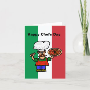 Carte Funny Italian Cook Chefs Day Card