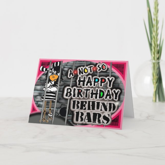 Carte Funny Jailbird (Devant)