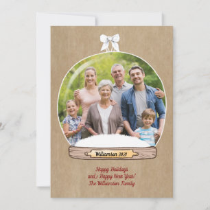 Carte Funny Joyeux Noël Famille Photo