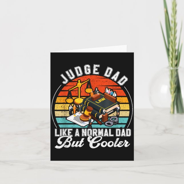 Carte Funny Judge Gift Judge Dad Judge Top Judge Gift  (Devant)