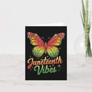Carte Funny Junetdix Vibes 1865 Papillon Reine noire