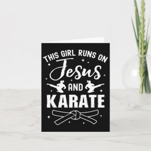 Carte Funny Karate Design Pour Filles Femmes Karaté Mart